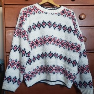 Vintage fair isle knit sweater